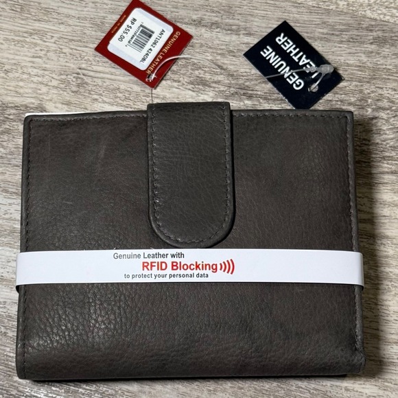 American Leatherworks Wallet RFID Blocking Genuine Leather‎ Bifold - Picture 1 of 10